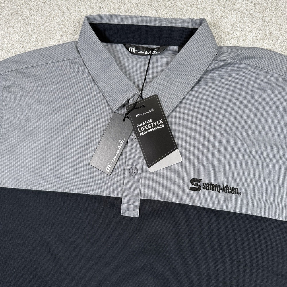 Travis Mathew Gray and Black Casual Button Down Shirt